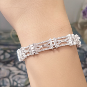 White Square Stone Fashion Bracelet - Product Image 2