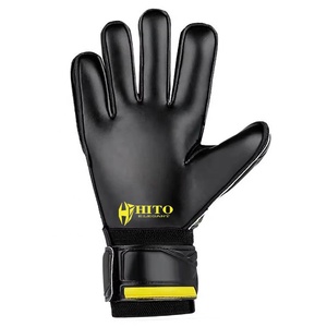Gants de gardien de but de football en latex allemand noir de qualité supérieure, design personnalisé, 4 mm, latex allemand, coupe négative - Product Image 3