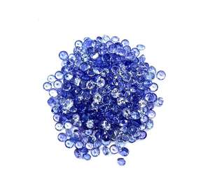 Lote al por mayor de piedras preciosas sueltas de tanzanita natural de corte redondo para fabricación de joyas, piedra azul violeta - Product Image 3