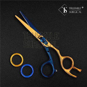 Chất lượng cao Black & Gold <span class=keywords><strong>Barber</strong></span> kéo thép không gỉ tóc Cắt kéo với Sharp Blade tip bán buôn có sẵn - Product Image 2