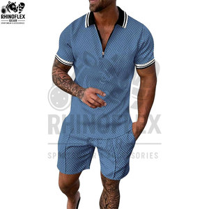 Ensembles courts pour hommes à faible MOQ, respirants, en coton personnalisé, pour l'été, qualité supérieure - Product Image 6
