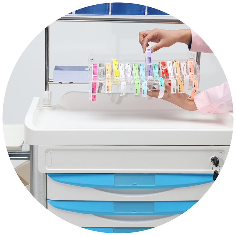 MN-AC010 Hospital Anesthesia Medical Medicine Drug ABS Plastic Trolley