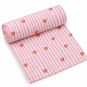 Tela de Voile de Algodón Peinado 60S60S Ligera Estampada a Mano Pinksa, 90 GSM, 43/44" de Ancho, Patrón Floral Unisex - Product Image 4