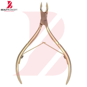 Coupe-cuticules professionnel en acier inoxydable finition or miroir, produit tendance pour salons de beauté haut de gamme - Product Image 2