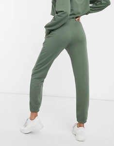 He She Wears Pantalon de jogging pour femme, couleur unie, en polyester/nylon, épaisseur polaire 2 en 1, avec cordon de serrage, longueur intégrale, taille élastique, poches latérales - Product Image 2