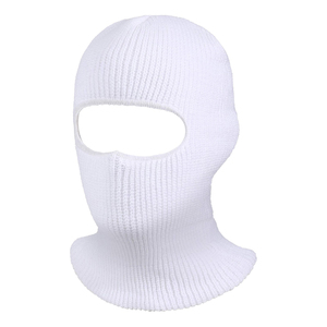 Balaclava de qualité supérieure 2026, balaclava en tricot blanc, masque facial, style sportif d'hiver, unisexe, en acrylique - Product Image 1