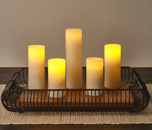 Sweet Home Kitchen Living Room Tabletop Metal Wire Fruit Storage <b>Basket</b> Fruit Bowl with Wooden Base and mango Wood Handle - Product Image 5