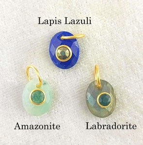 Strawberry Quartz Gold Plated Double Gemstone Oval Charms Pendant - DIY Handmade Charms Wholesale - Product Image 2