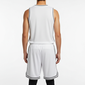 Maillots de basket personnalisés de haute qualité, uniformes d'équipe personnalisables avec tissu respirant et à séchage rapide en 100 % polyester - Product Image 2