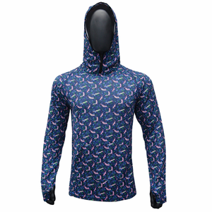 Chemise de pêche personnalisée avec logo, performances optimales, 100% polyester, respirante, séchage rapide, anti-UV, vêtements de sport d'extérieur pour la saison de la pêche - Product Image 1