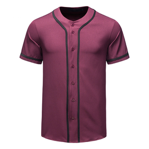 Men's <b>White</b> Baseball Jersey Short Sleeve <b>Button</b> Front Solid Color Breathable Polyester Sport Apparel Regular Fit Adult Size - Product Image 4