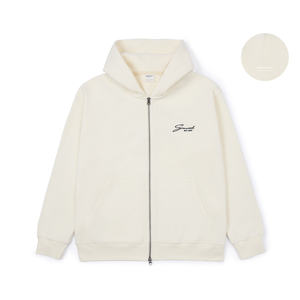 SIMWOOD 2024 Printemps Hiver Nouveau Sweat à capuche oversize en polaire à fermeture éclair intégrale, sweat-shirts chauds à texture gaufrée, survêtement sportif - Product Image 3