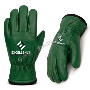 Gants de travail en cuir industriels durables, antidérapants, imperméables, avec bracelet réglable pour la construction, l'entrepôt, la manutention en usine - Product Image 6