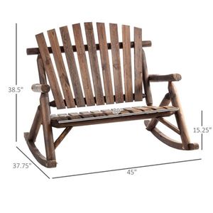 Eco-Friendly Outdoor Folding <b>Chair</b> Waterproof <b>Garden</b> Rocking <b>Chair</b> with Folded Feature <b>Stackable</b> Park Furniture Made of Wood PP - Product Image 2