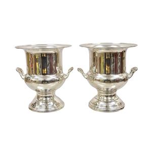 Seau à glace isotherme pour bar et vin, finition argentée, en aluminium moulé, avec poignée, pour cocktails et champagne, best-seller - Product Image 2