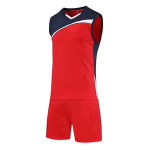 Wholesale Volleyball Uniform Set Lightweight <b>Polyester</b> Jersey <b>Shorts</b> Quick Dry Fabric for Team Matches Training - Product Image 3
