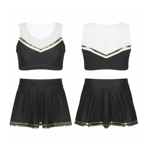 Uniforme de cheerleading léger pour filles avec logo personnalisé pour les événements scolaires et les entraînements de cheerleading - Product Image 1
