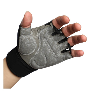 Weightlifting Gym <b>Gloves</b> PU Leather Half Finger Hand Protection Fitness Workout Exercise Man Women Training Racing Wrist High - Product Image 5