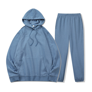 Ensemble de jogging pour homme 100% coton personnalisé, sweats à capuche et sweat-shirts avec étiquette personnalisée brodée, survêtement pour homme avec capuche - Product Image 1