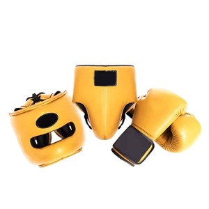 Ensemble de boxe professionnel en cuir PU fabriqué sur mesure en usine, équipement de protection de haute qualité pour la boxe - Product Image 1