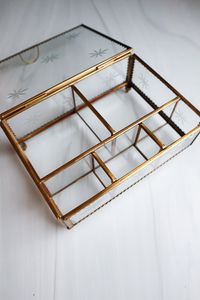 Metal & Glass Storage <b>Box</b> With Metal Frame For Jewelry Organizers And Storage Use Customized Glass <b>Box</b> - Product Image 5