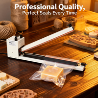 Scelleuse manuelle à pression HI-450 certifiée CE pour sachets plastiques alimentaires et de snacks, usage industriel et commercial, 220V, 450mm, à bras allongé