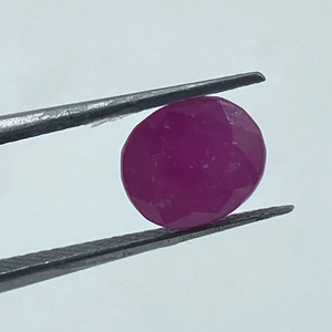 Pierre précieuse naturelle de qualité supérieure, rubis rose-violet, pierre brute, taille ovale, pierre précieuse par l'exportateur au meilleur prix - Product Image 1