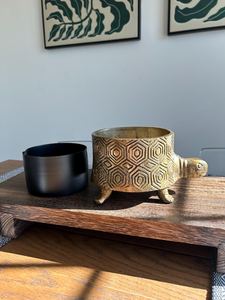 Custom Size Tall Gold Tortoise Shape Planter Manufacturer Supply Flower <b>Pots</b> & Planters <b>Large</b> Luxury Modern Gold <b>Pots</b> for Plants - Product Image 3