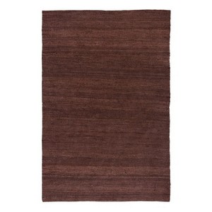 Alfombra Moderna de Lana Acrílica de Tejido Plano, Alfombra Rectangular Marrón Sólido para Sala de Estar, Base de Yute, Limpieza Localizada, Pelo Fino - Product Image 4