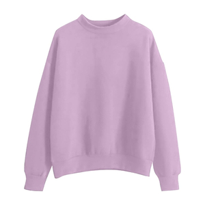 Sudadera con Capucha Oversize de Algodón Suave para Mujer con Logo Personalizado, Cuello Alto, Estilo Urbano, Forro Polar, para Otoño - Product Image 1