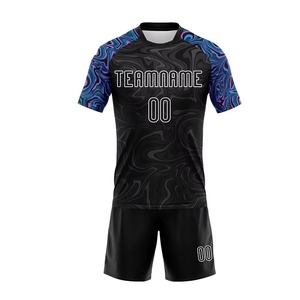 Ensemble d'uniformes de volley-ball par sublimation, col en V, manches courtes, polyester, kit d'uniformes de volley-ball par sublimation - Product Image 1