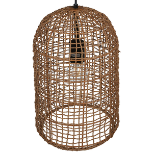 Abat-jour rustique en jonc de mer tressé fait main, écologique, avec assurance commerciale, fabricant vietnamien, service OEM ODM disponible - Product Image 3
