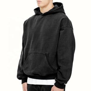 Sweat à capuche pour homme de haute qualité, coupe classique, en molleton de coton épais, à épaules tombantes, coupe-vent, respirant, avec logo frontal, idéal pour l'hiver - Product Image 1