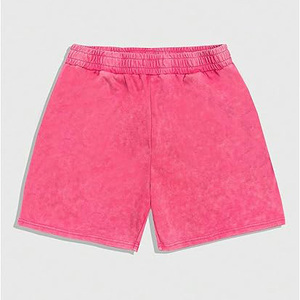 Pantalones Cortos Estampados con Efecto Ácido para Hombre, Estilo Urbano con Tipografía Moderna, Algodón Suave al Tacto, Pantalones Cortos Deportivos para Gimnasio, Modelo 2026 - Product Image 2