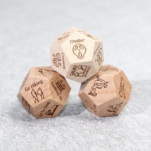 Dados de Madera Universales para Juegos de Mesa, Dados Poliédricos de Madera Multiusos para Todos los Juegos de Rol de Mesa, Artículo de Juego de Alta Calidad al por Mayor - Product Image 4