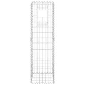 Poteau de gabion 40x40x140 cm en fer, ornement de jardin - Product Image 3
