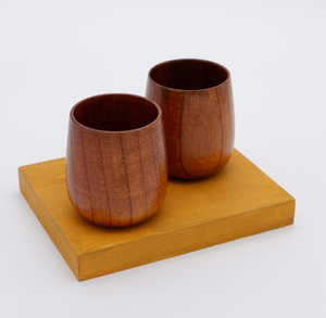 Custom Made natural Wood Japanese Style tea <b>Cup</b>/<b>Saucers</b> With Premium Quality & Best Price By UF INTERNATIONAL Crafts - Product Image 1