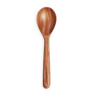 Cuillère à soupe et à riz multifonctionnelle de forme ronde en bois naturel de haute qualité, moderne et luxueuse, pour la vaisselle de fête - Product Image 1