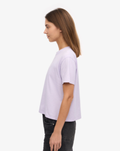 Camiseta de Cuello Redondo para Mujer, Último Diseño Exclusivo, Ajustada, Informal, Transpirable, 100% Algodón, en Oferta - Product Image 4