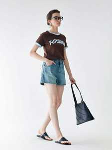 Shorts de Mezclilla Personalizados para Mujer, Cintura Alta, Corte Recto, Sexy, de Spandex/Algodón, para Verano - Product Image 5