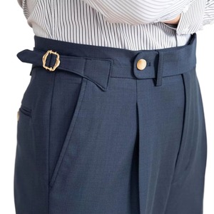 Pantalon décontracté homme grande taille printemps-automne style italien, taille élastique ajustée, coupe courte, 100 % polyester, tailles 27-42 - Product Image 4