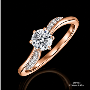 Lab Grown Diamond <b>ring</b> Emerald Cut Studded Engagement <b>Ring</b> IGI Certified <b>Gold</b> Plated Luxury Statement Piece for <b>Cocktail</b> Parties - Product Image 1
