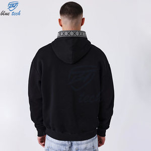 Sweat-shirt à capuche pour homme de qualité supérieure en coton molletonné, streetwear décontracté, fabricant et fournisseur de mode - Product Image 2