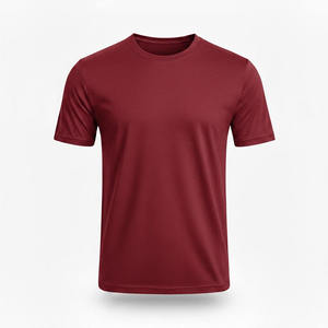 T-shirt personnalisé 100 % coton pour homme, uni, à manches courtes, vente en gros, t-shirt unisexe décontracté basique en coton et polyester - Product Image 4