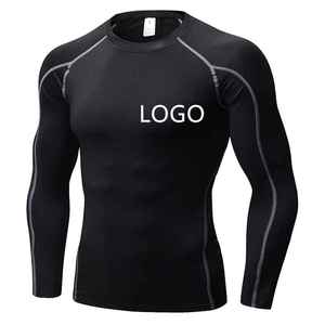 Latest Design Quick Dry Men <b>Compression</b> Shirt Comfortable High Quality Men <b>Compression</b> Shirts - Product Image 6