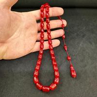 Tasbih artisanal en résine fait main, compteur de Dhikr islamique, élégantes perles de prière religieuses avec forme de hibou et thème ange