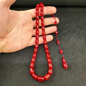 Tasbih artisanal en résine fait main, compteur de Dhikr islamique, élégantes perles de prière religieuses avec forme de hibou et thème ange - Product Image 2