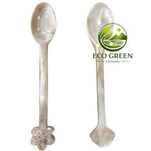 OEM Natural Mother of Pearl Spoon Handmade Shell Spoon for Bird Nest <b>Honey</b> Caviar Jam Cosmetic Sampling Hotel Restaurant Gift - Product Image 4