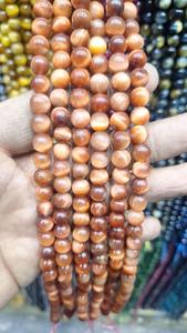 Cuentas de Ojo de Tigre Teñidas Naturalmente al por Mayor |   Cuentas Redondas de Piedras Preciosas de 6 mm, 8 mm y 10 mm |   Cuentas de Piedras Curativas Coloridas al por Mayor para Joyería - Product Image 5