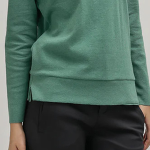 Camiseta Casual de Verano para Mujer, Cuello Redondo, 100% Algodón Orgánico, Logotipo, Transpirable, Ecológica - Product Image 6
